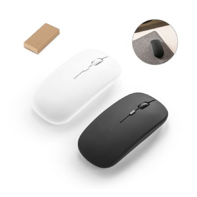 KHAN - Wireless Maus mit 500mAh Akku aus recyceltes ABS (100% rABS)