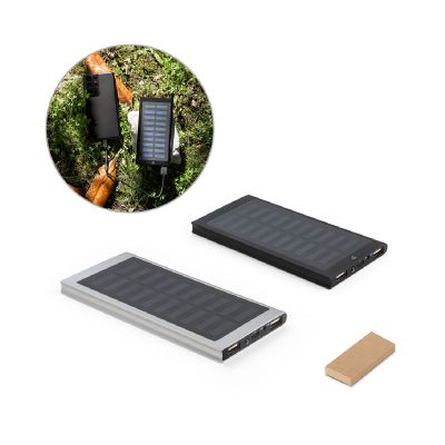 CLERK - 8'000 mAh Powerbank mit Solarpanel aus 100% recyceltem Aluminium