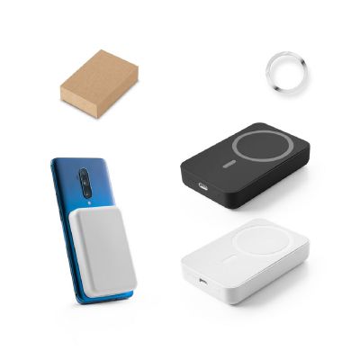 AMPERE 10 - Magnetische Powerbank mit 10'000 mAh und superschnellem kabellosem Ladegerät (15 W) aus Recyceltes ABS (100% rABS)