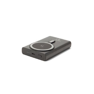 WRIGHT 10 - Magnetische Powerbank mit Schnellladefunktion aus recyceltem Aluminium und recyceltem ABS, 10'000 mAh