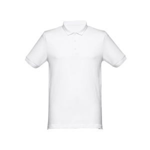 THC MONACO WH - Kurzarm-Poloshirt für Herren aus kardierter Baumwolle