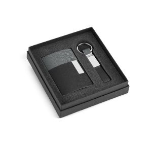 TRAVOLTA - Karten- und Schlüsselanhängerset aus Metall und PU