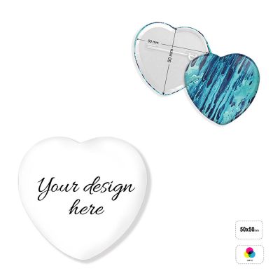 PIN HEART 50 - herzförmige Pins