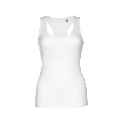 THC TIRANA WH - Ärmelloses Damen-T-Shirt aus Baumwolle. Farbe Weiß