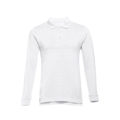 THC BERN WH - Langarm-Poloshirt aus Baumwolle für Herren