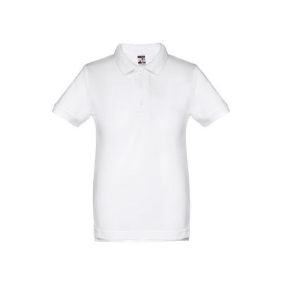THC ADAM KIDS WH - Kurzärmeliges Poloshirt für Kinder (unisex). Farbe Weiß