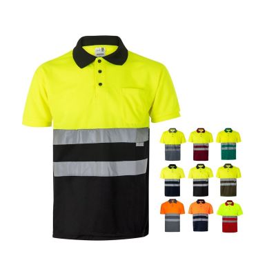 VL CUPID - Zweifarbiges Poloshirt im Bird-Eye-Design (160g/m²) mit kurzen Ärmeln, aus Polyester (100%)