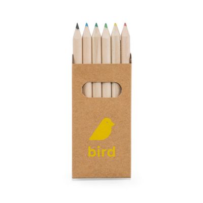 BIRD - Buntstift Schachtel mit 6 Buntstiften
