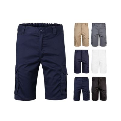 VL HEBE - Stretch-Bermudashorts mit mehreren Taschen (240 g/m²), aus Baumwolle (46 %), EME (38 %) und Polyester (16 %)