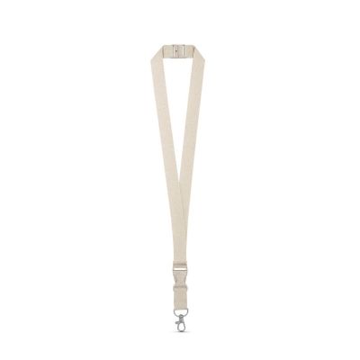 BALLINA - Lanyard aus 100% Baumwolle mit Metallkarabiner