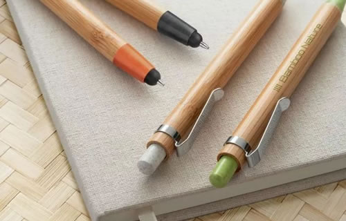 Bambus Kugelschreiber mit Gravur