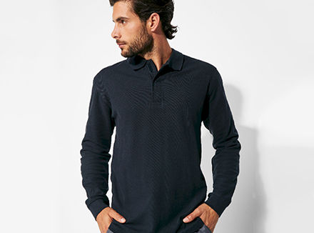 poloshirts langarm bedrucken